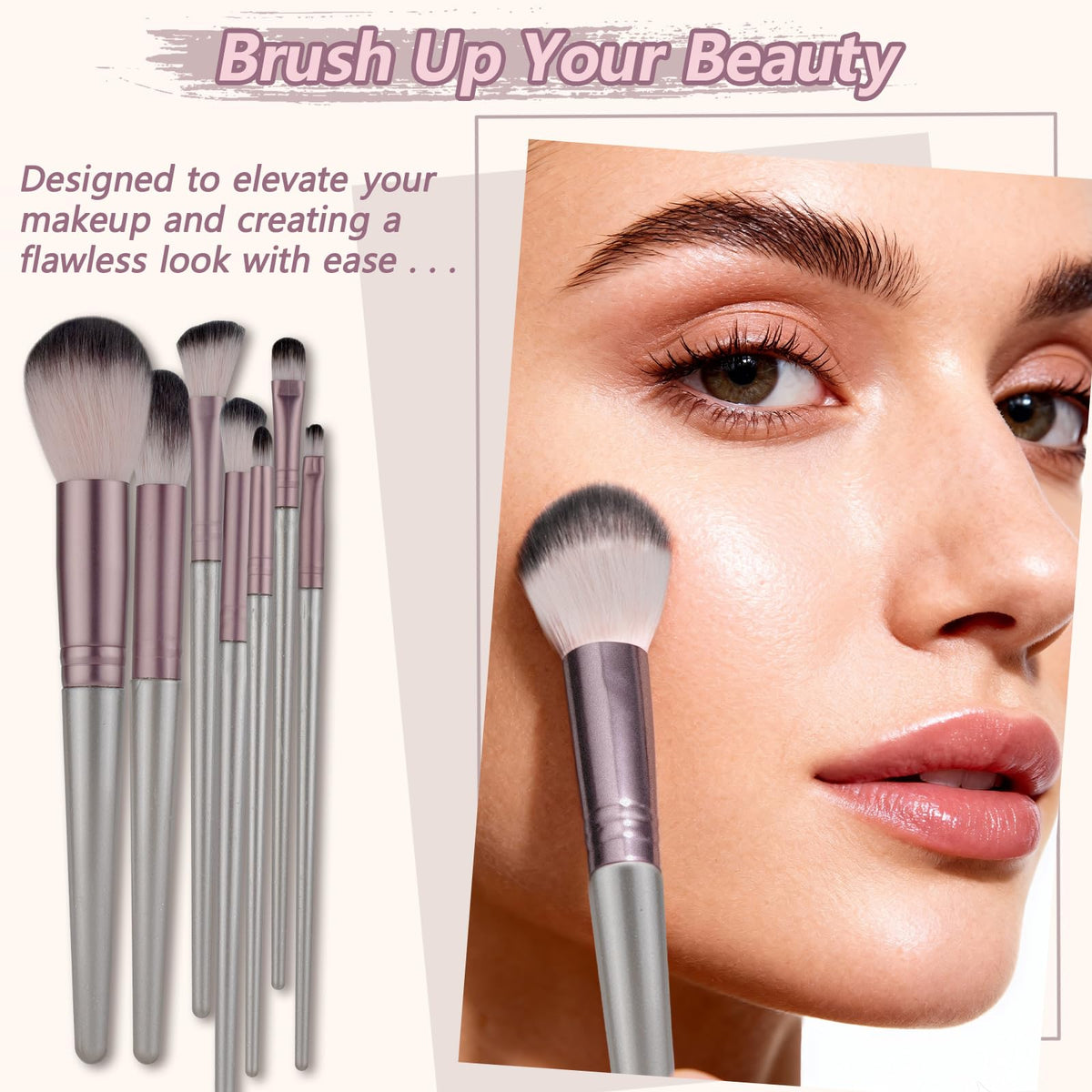 KAVCENT Makeup Set in use on a model