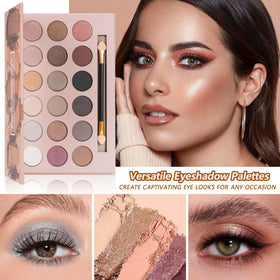 KAVCENT Makeup Set with lip gloss and eyebrow pencil