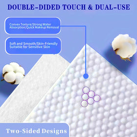 KeeiZoes face towels showing dual-sided design