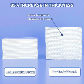 KeeiZoes face towels stacked for storage