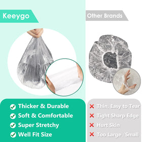 Keeygo Disposable Shower Cap in use during a shower