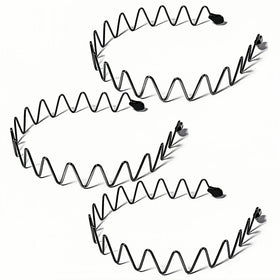 KELUBATU Adjustable Metal Headband front view in black
