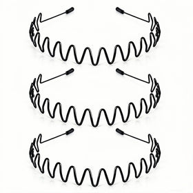 KELUBATU adjustable metal headband front view with soft end caps
