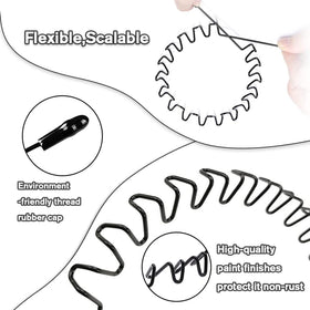 KELUBATU Metal Headband adjustable feature close-up