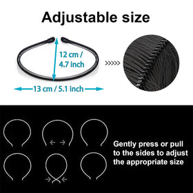 KELUBATU Metal Headband flexible grip side view