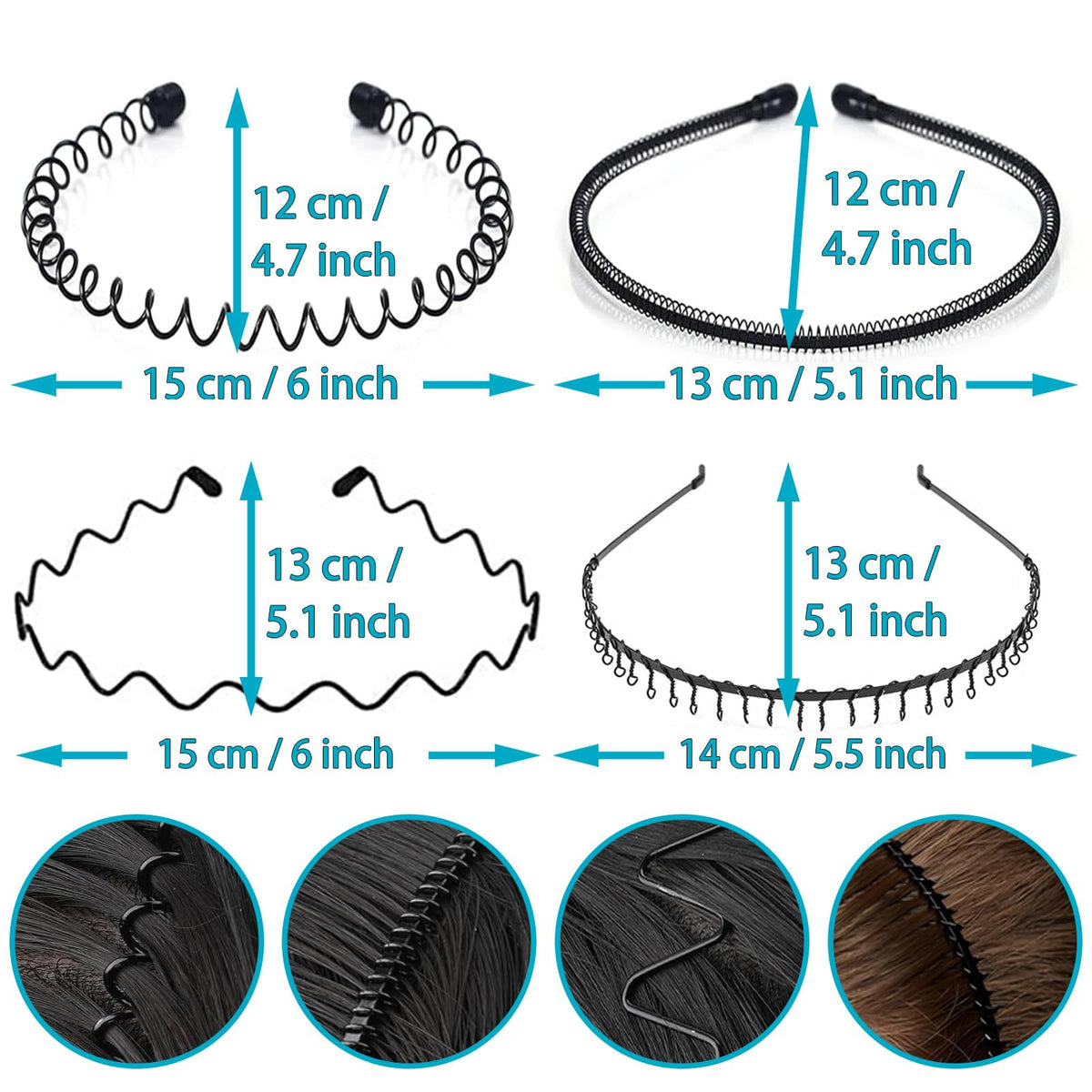 KELUBATU Metal Headband showing adjustable band