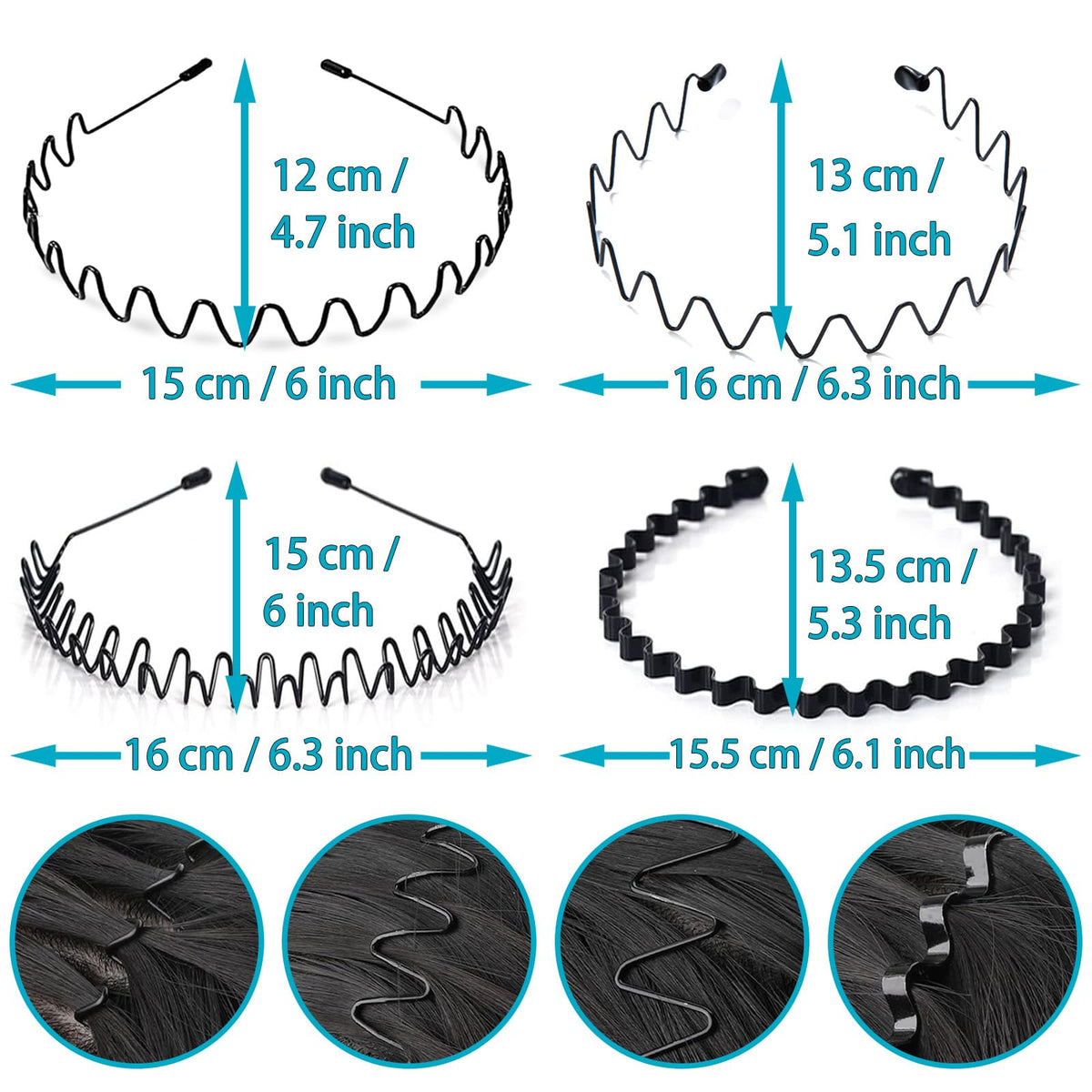 KELUBATU Metal Headband worn in a casual setting