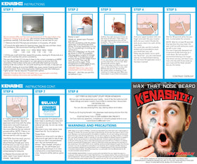 KENASHII Nose Wax Kit mustache protectors and wax applicators