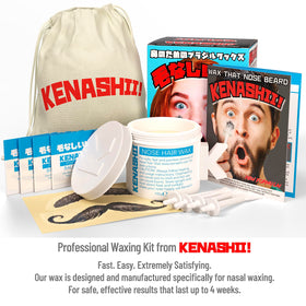 KENASHII Nose Wax Kit storage bag and applicators