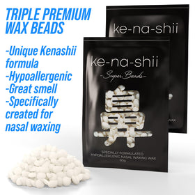 KENASHII Super Nose Waxing Kit applicators close-up