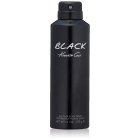 Kenneth Cole Black Body Spray front view, 6.0 Fl. Oz