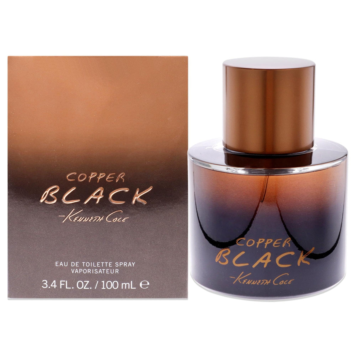 Kenneth Cole Copper Black Eau de Toilette Spray front view 100ml