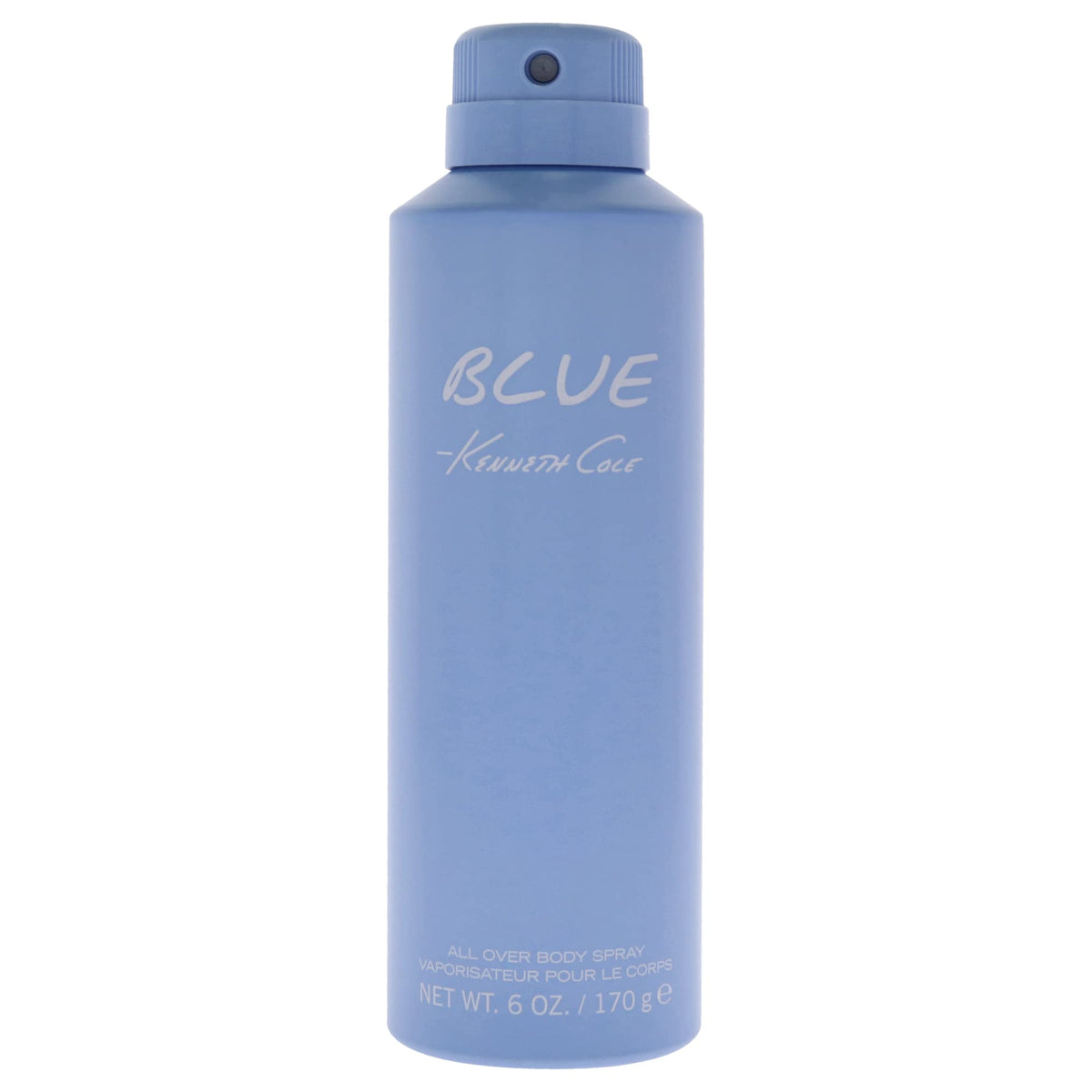 Kenneth Cole New York Blue Body Spray for Men front view, 6 Fl. Oz.