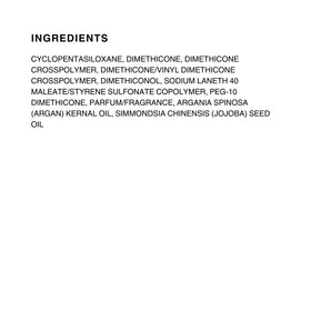 Kenra Blow-Dry Spray bottle back view with ingredients