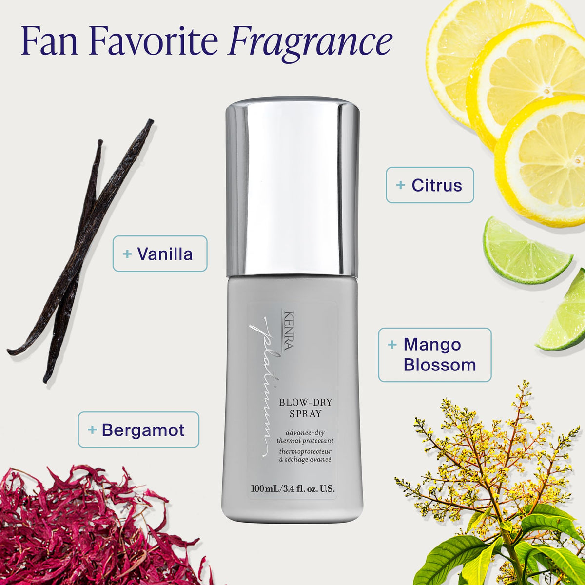 Kenra Blow-Dry Spray in use on hair