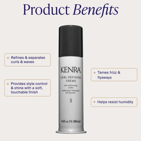 Kenra Curl Defining Crème 5 side view showing texture