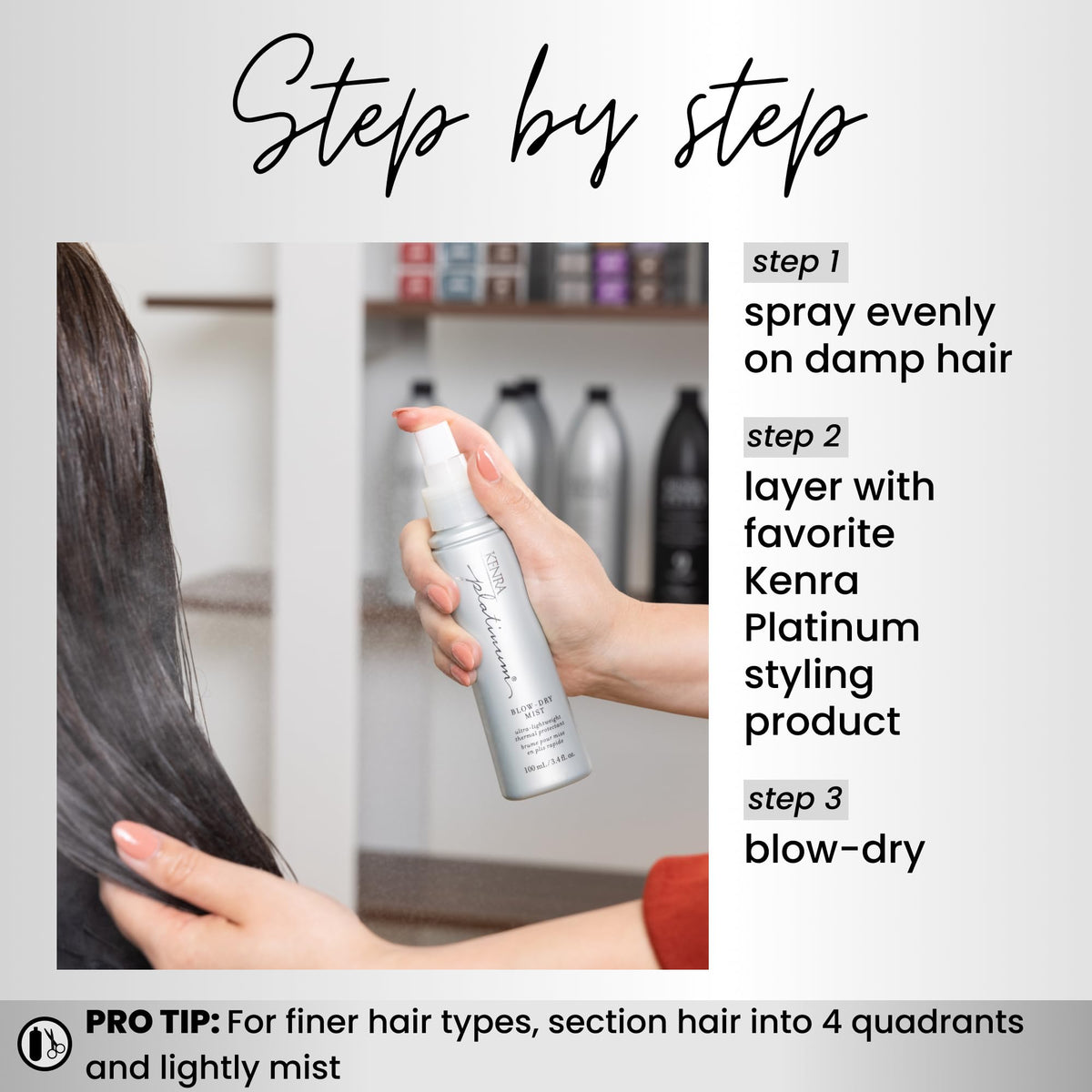 Kenra Platinum Blow-Dry Mist 2-pack with packaging