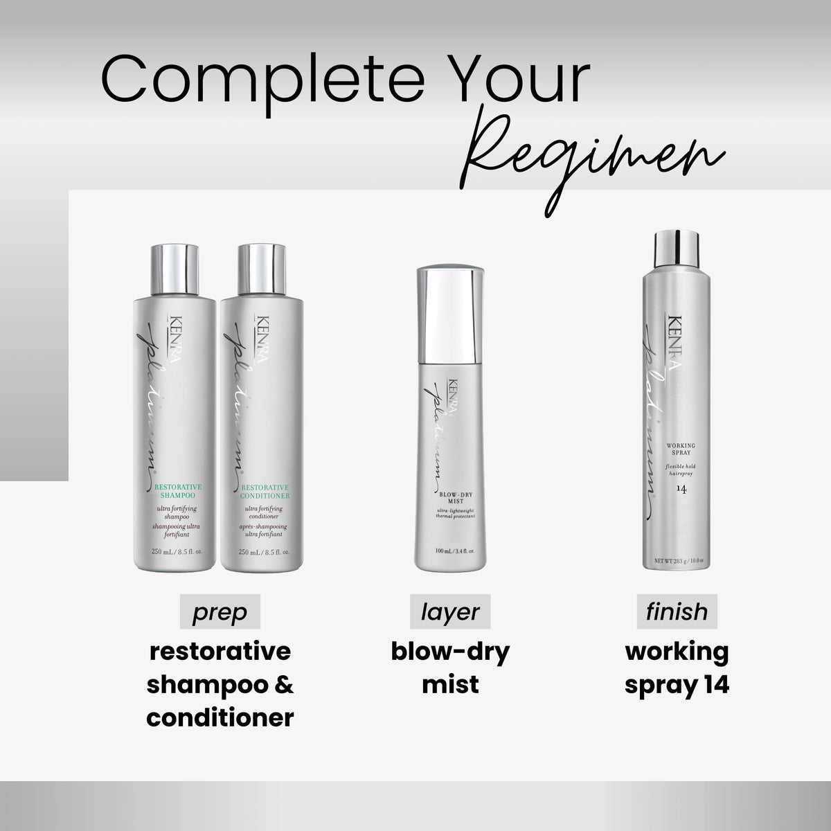 Kenra Platinum Blow-Dry Mist in lifestyle setting