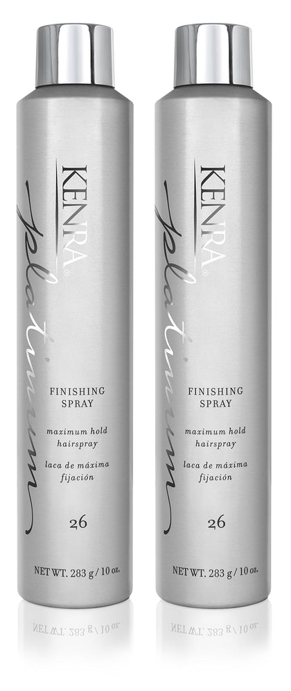 Kenra Platinum Finishing Spray 26 two 10-ounce bottles front view