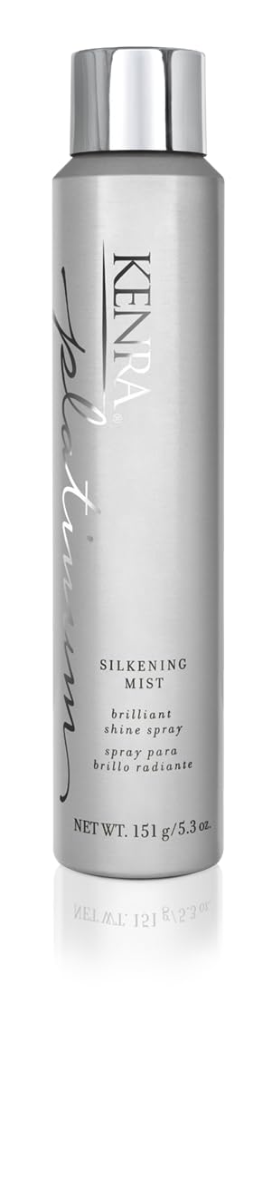 Kenra Platinum Silkening Mist 50% front view 5.3 oz bottle