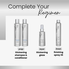 Kenra Platinum Thickening Glaze 4 fl. Oz in lifestyle setting