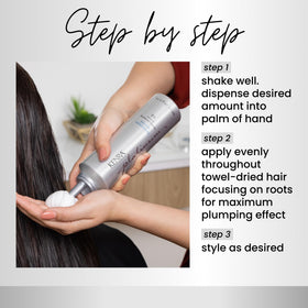 Kenra Platinum Thickening Mousse 12 in lifestyle setting on vanity