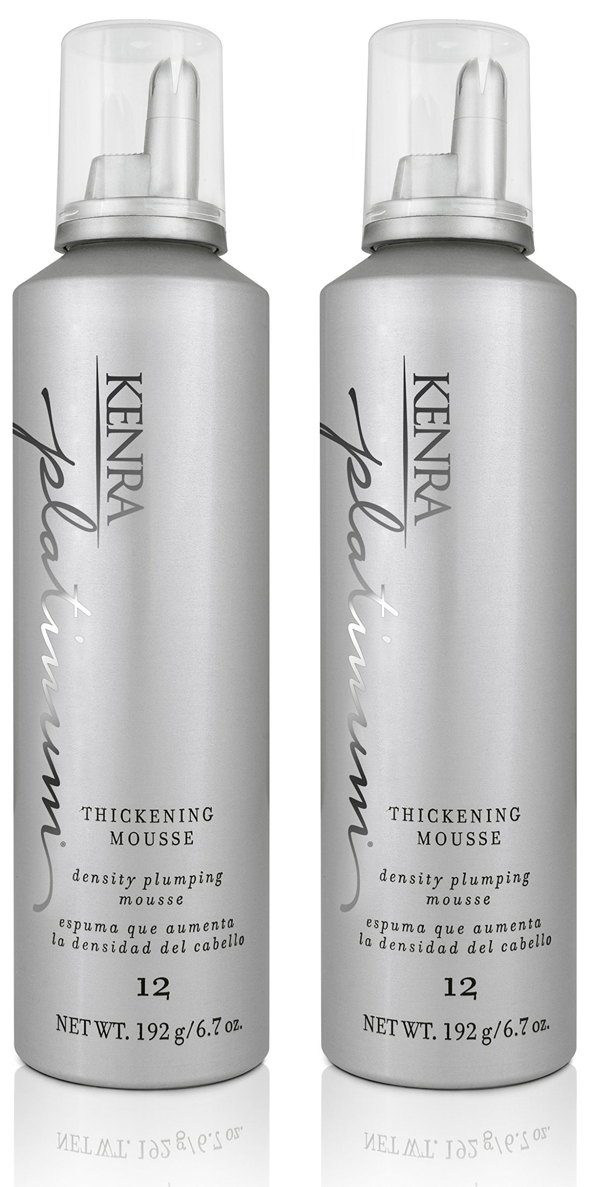 Kenra Platinum Thickening Mousse 12 two 6.7-ounce bottles front view