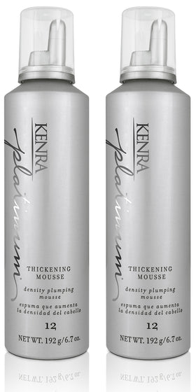 Kenra Platinum Thickening Mousse 12 two 6.7-ounce bottles front view