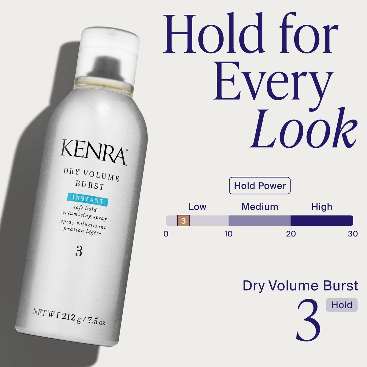 Kenra Professional Dry Volume Burst 3 7.5 oz side view