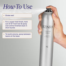 Kenra Volume Spray 25 in a beauty setup