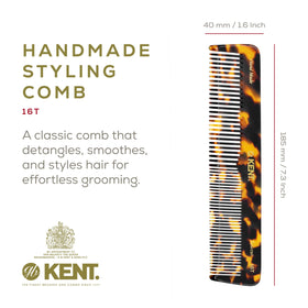 KENT 16T TY comb showing fine and wide teeth