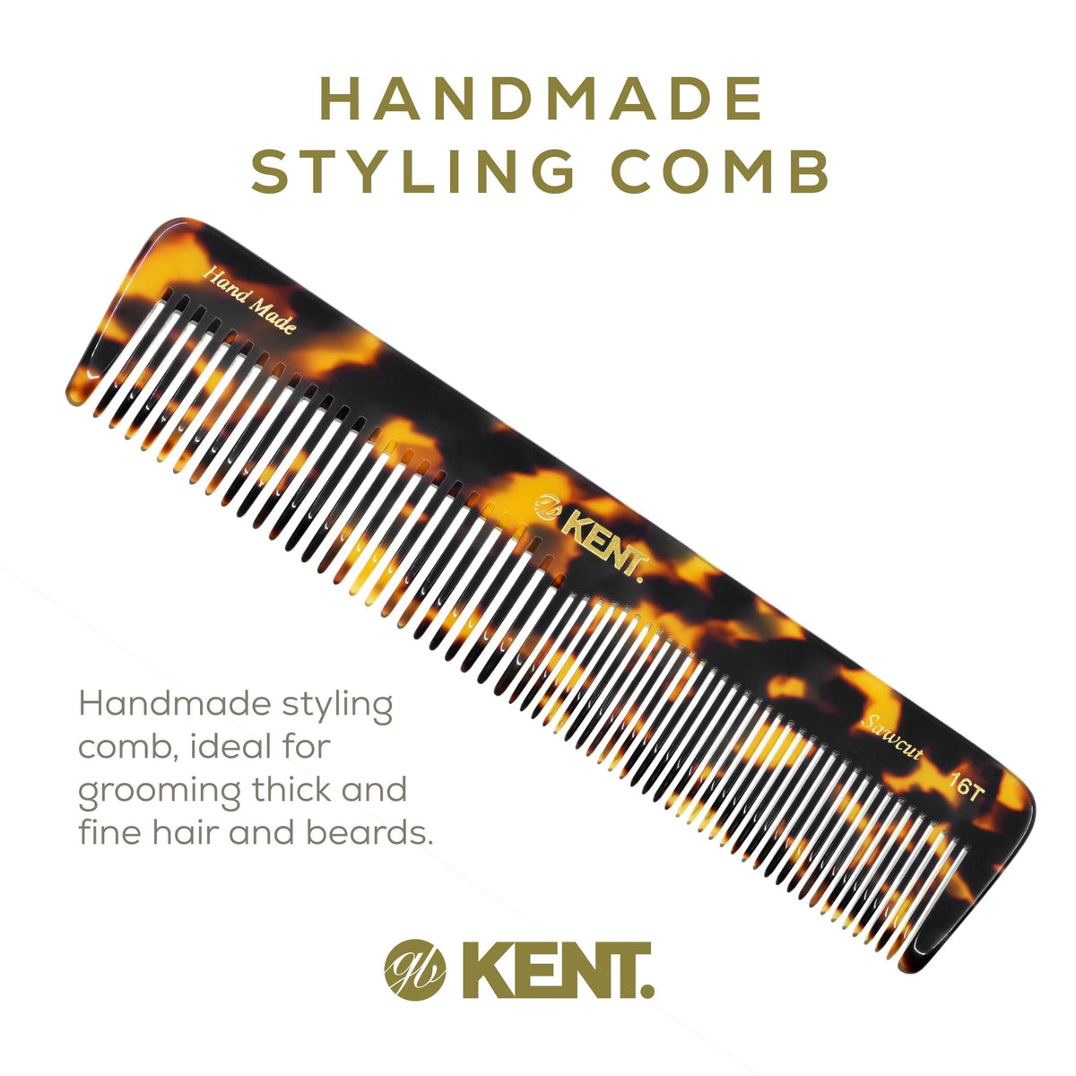 KENT 16T TY comb side view with polished finish