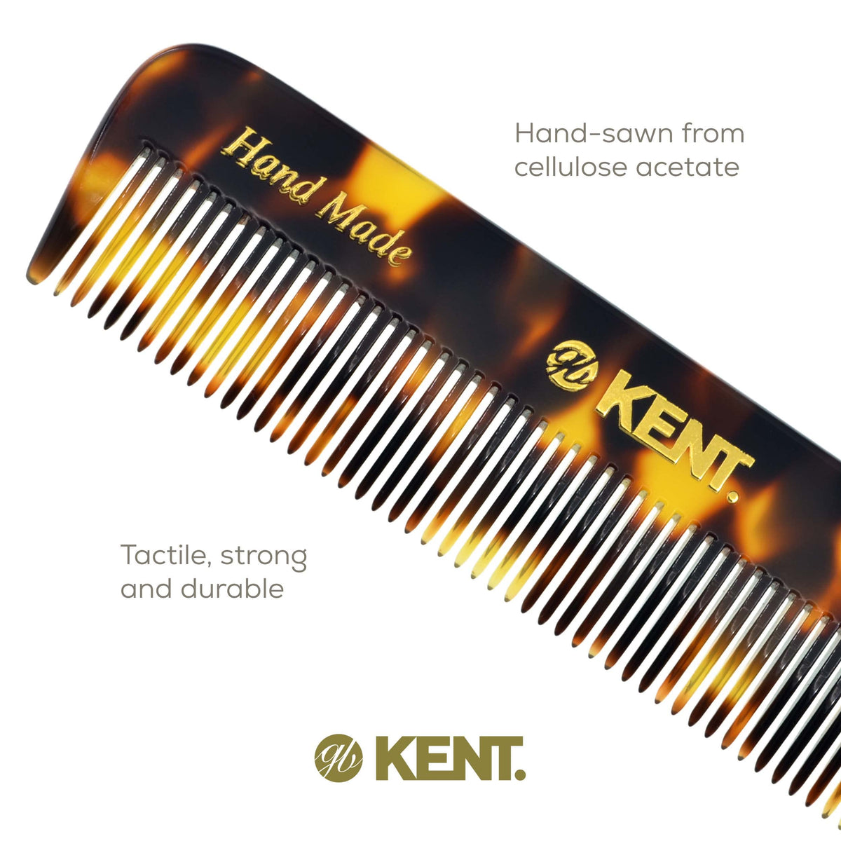 KENT Fine Tooth Comb 4.5 Inch with packaging