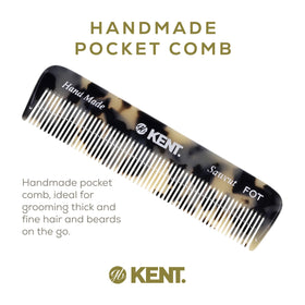 KENT Fine Tooth Comb in a pocket for travel
