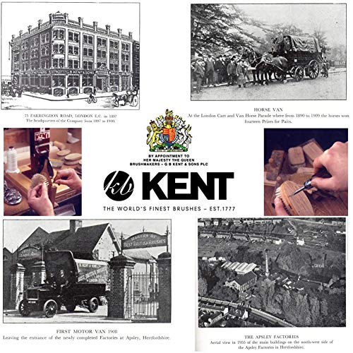 KENT Fine Tooth Comb in use on wet hair