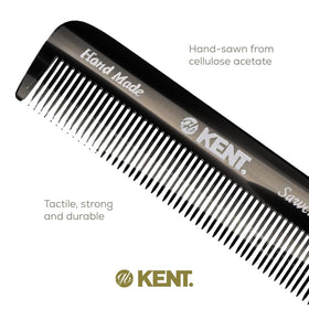 KENT Fine Tooth Comb on a wooden surface highlighting its craftsmanship