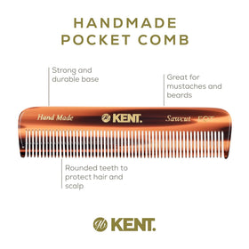 KENT Pocket Comb on a wooden surface