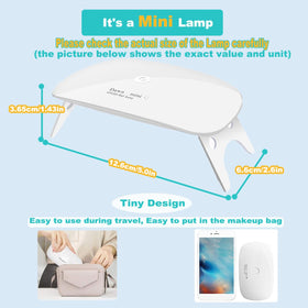 Kepma Mini UV LED Nail Dryer timer settings close-up