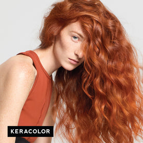 KERACOLOR Color + Clenditioner Copper application on hair