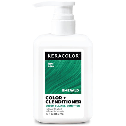 KERACOLOR Color + Clenditioner Emerald 12 Fl Oz front view