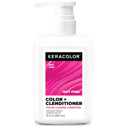 KERACOLOR Color + Clenditioner Hot Pink 12 Fl Oz front view