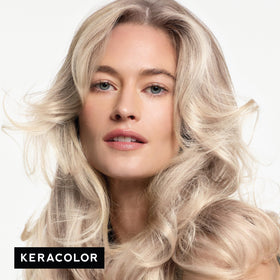 KERACOLOR Color + Clenditioner Platinum application on hair