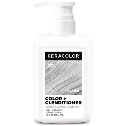 KERACOLOR Color + Clenditioner Silver 12 Fl Oz front view