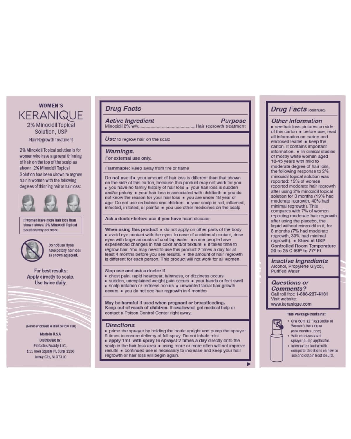 Keranique Hair Regrowth 2% Minoxidil Spray lifestyle scene