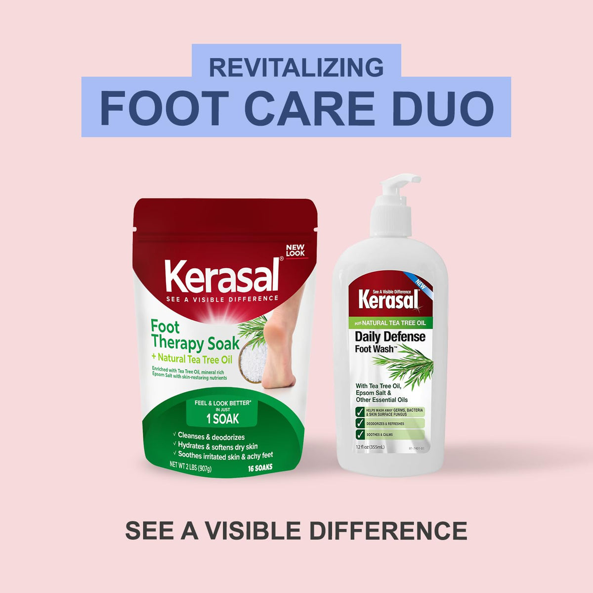 Kerasal Daily Defense Foot Wash side view