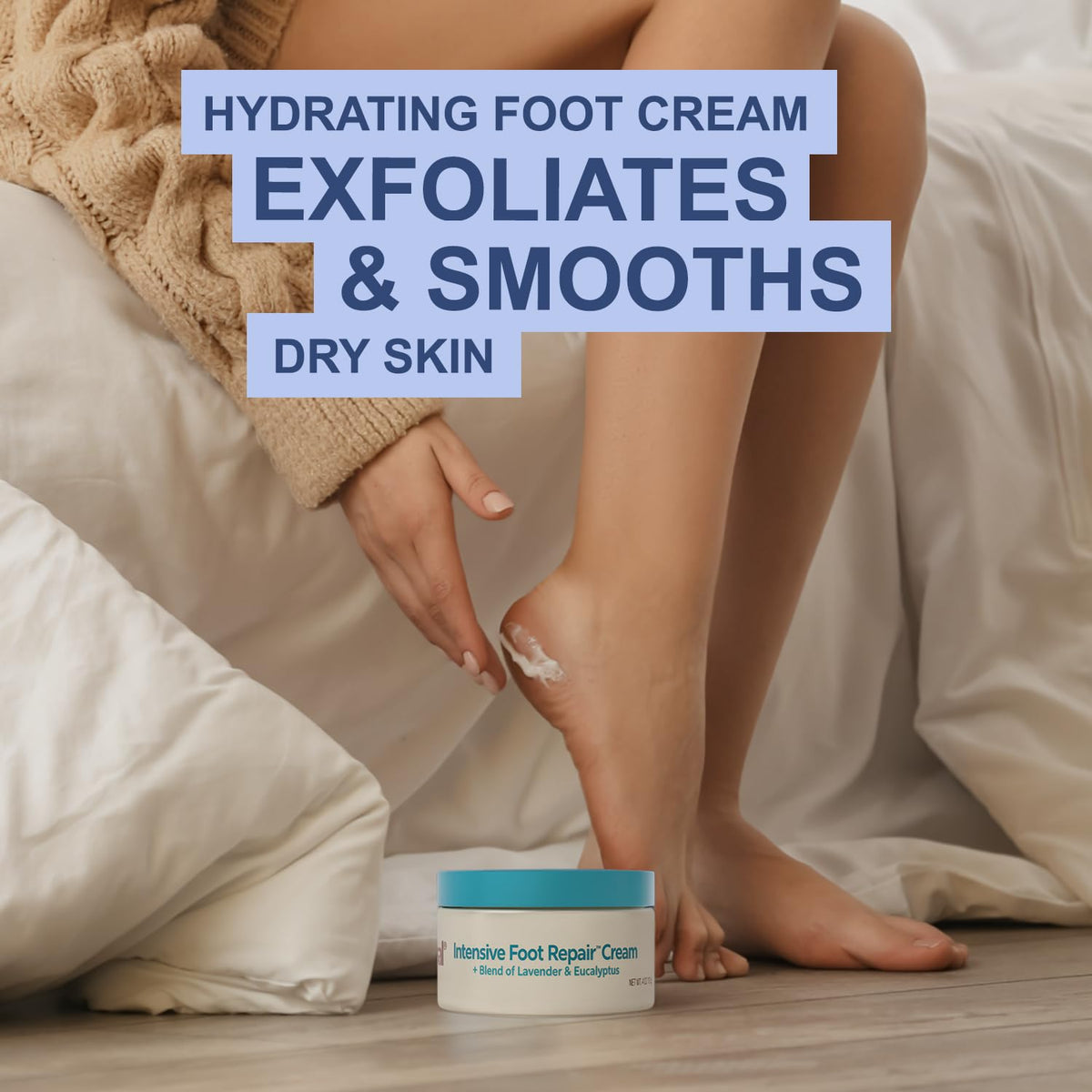 Kerasal Intensive Foot Repair Cream 4 oz jar back view