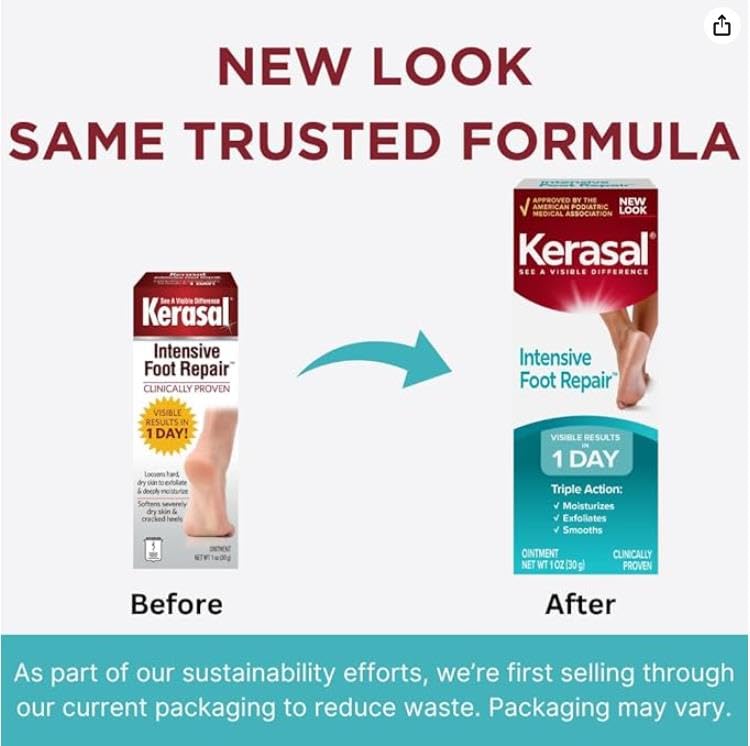 Kerasal Intensive Foot Repair Ointment packaging side view