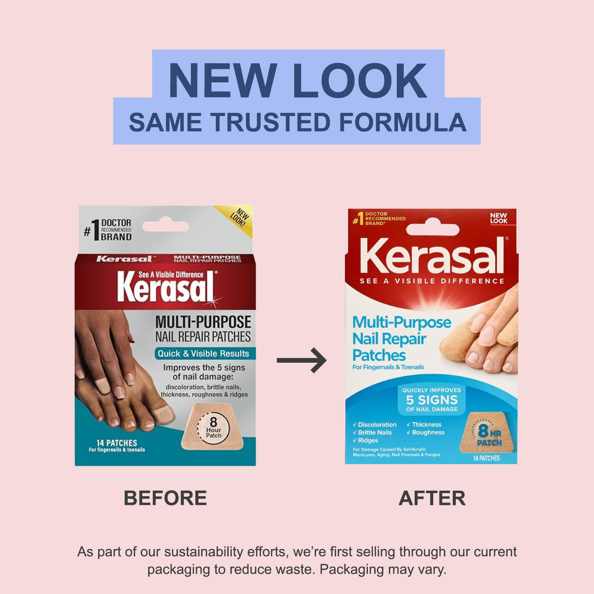 Kerasal Multi-Purpose Nail Repair Patches packaging details