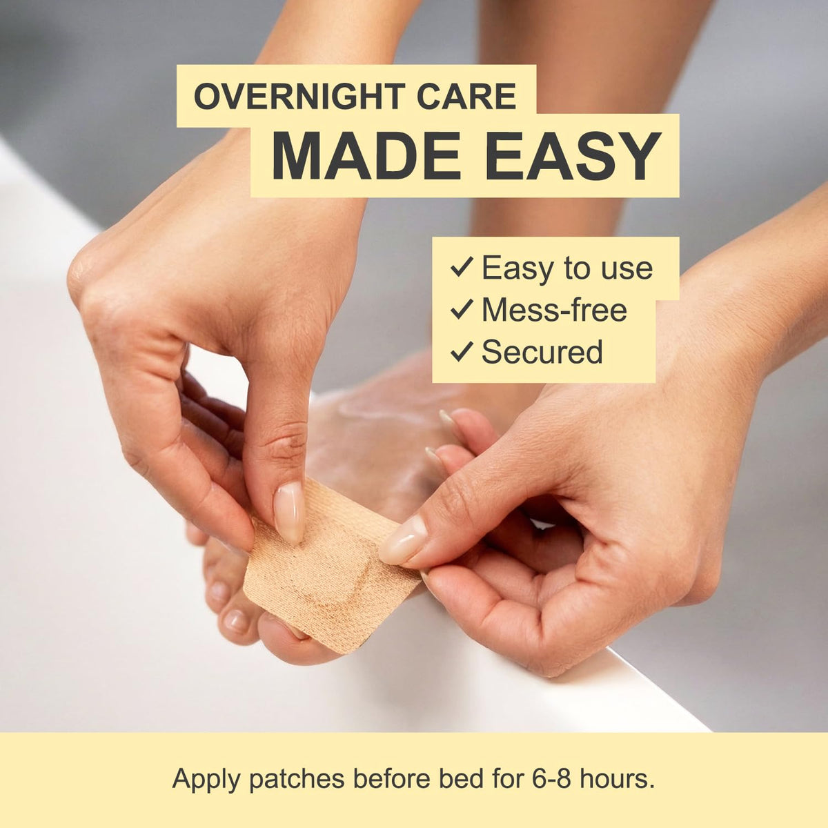 Kerasal Nighttime Nail Renewal Patches back view packaging