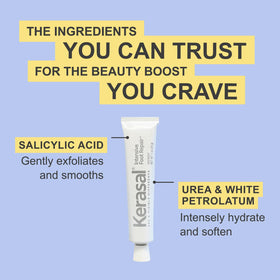 Kerasal ointment application on dry feet